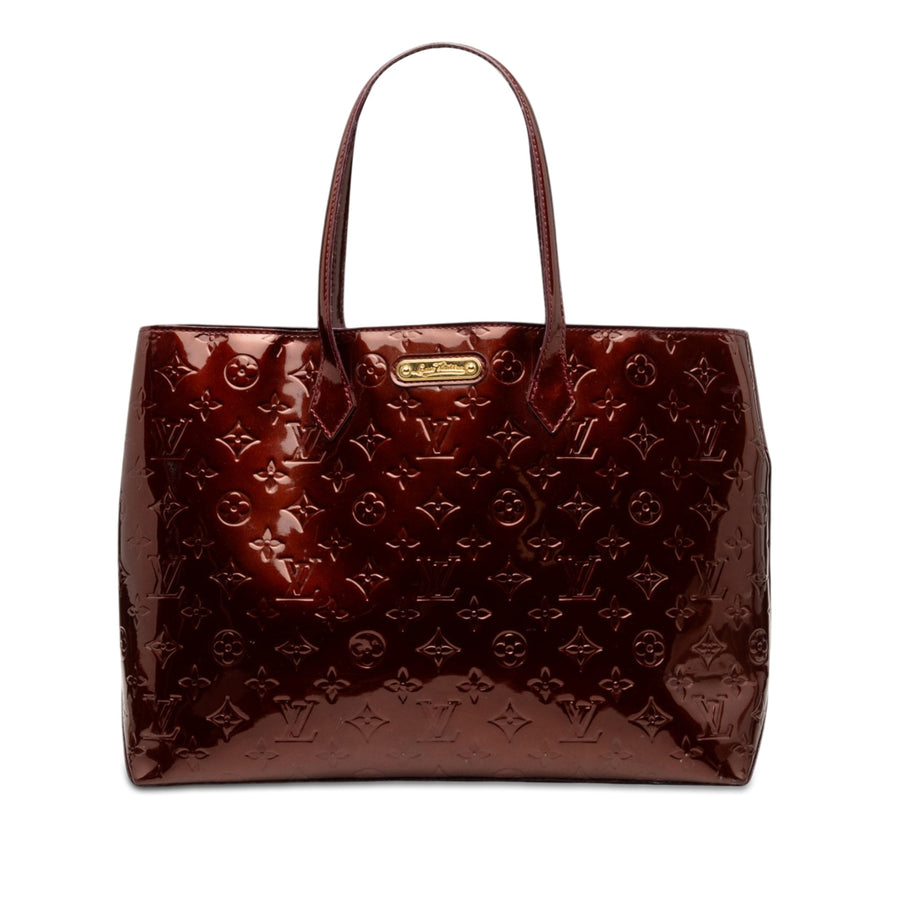 Louis Vuitton Wilshire Handbag Vernis Mm
