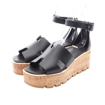 Hermes Luce Wedge Sole Sandals Shoes #38