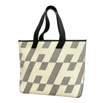 Hermes Cabas H En Biais Tote Canvas With
