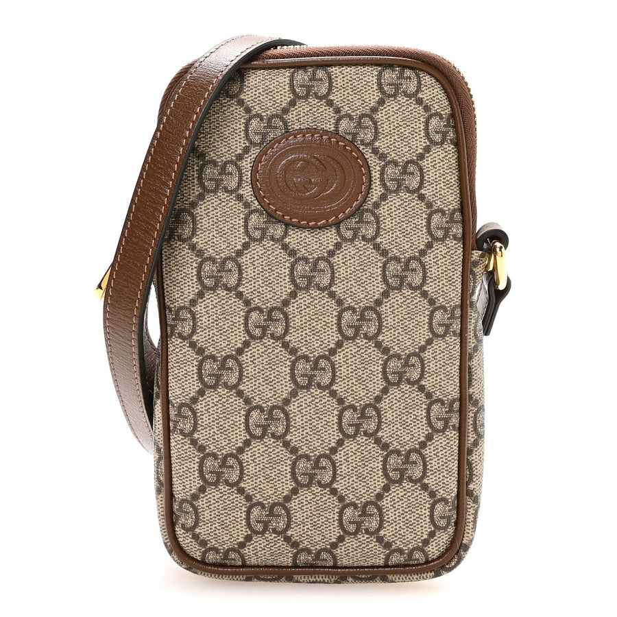 Gucci Gg Supreme Textured Calfskin Retro
