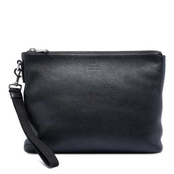 Gucci Leather Clutch Pre-Loved Black