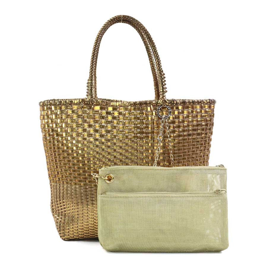Anteprima Handbag Gold Pvc