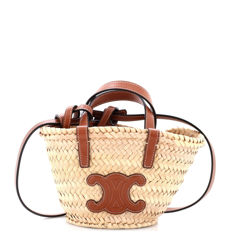 Celine Triomphe Basket Shoulder Bag