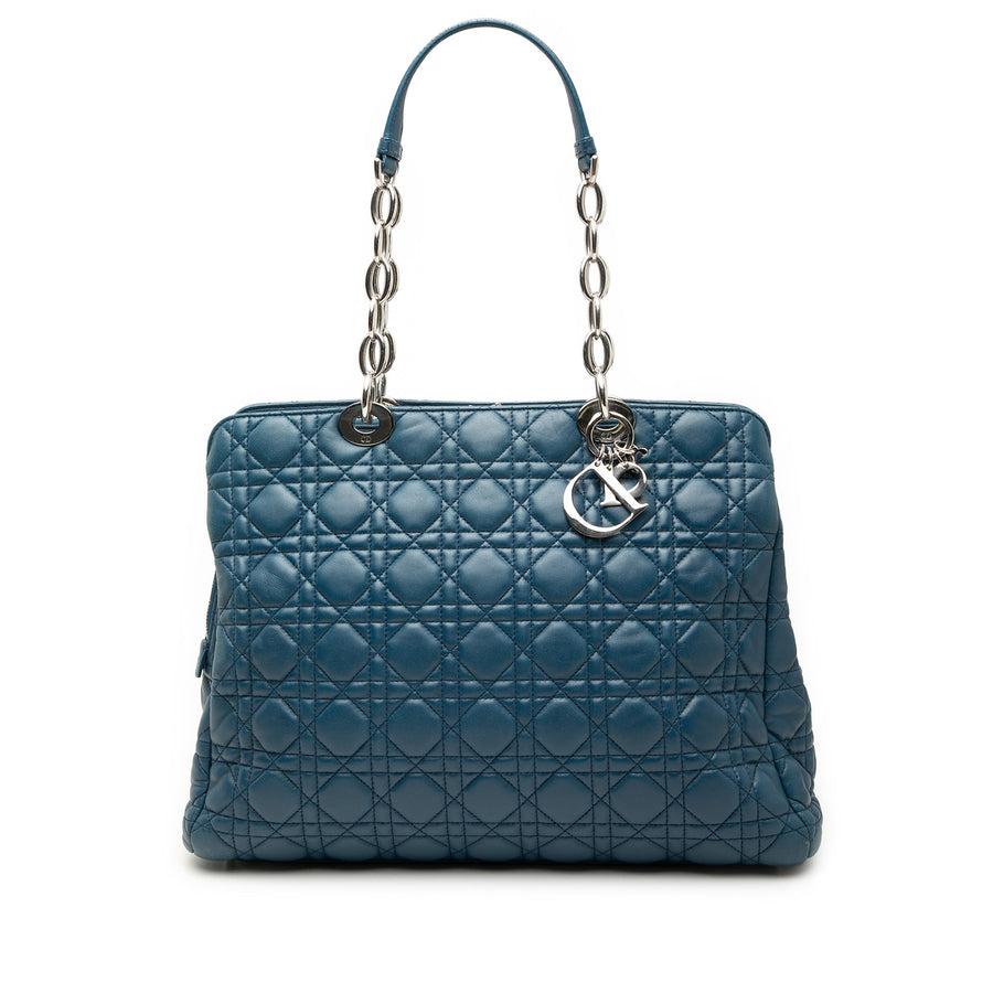 Dior Large Lambskin Cannage Soft Zipped