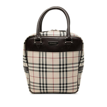 Burberry House Check Canvas Handbag Pre-