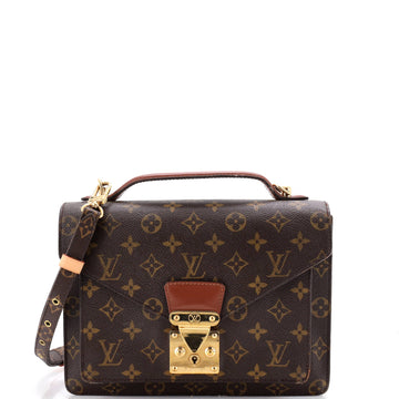 Louis Vuitton Monceau Handbag Canvas