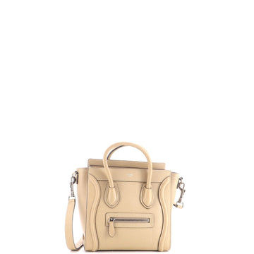 Celine Luggage Bag Grainy Leather Nano