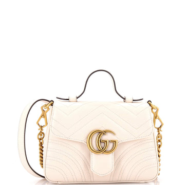 Gucci Gg Marmont Top Handle Flap Bag