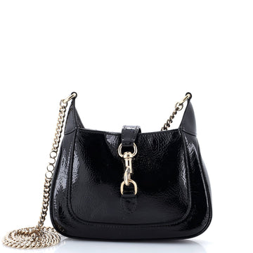 Gucci Jackie Notte Chain Hobo Patent