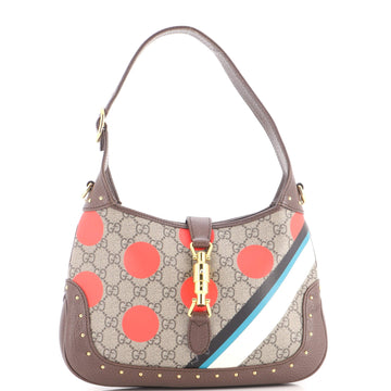 Gucci Jackie Hobo Studded Printed Gg
