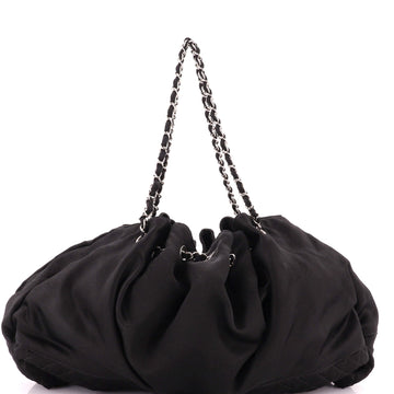 Chanel Melrose Cabas Tote Satin Large