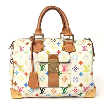 Louis Vuitton Multicolor Speedy 30 White
