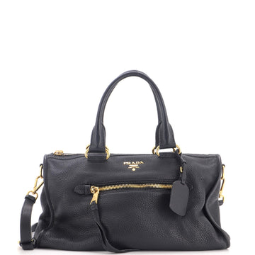 Prada Front Zip Convertible Satchel