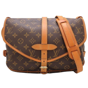 Louis Vuitton Saumur Handbag Canvas 30