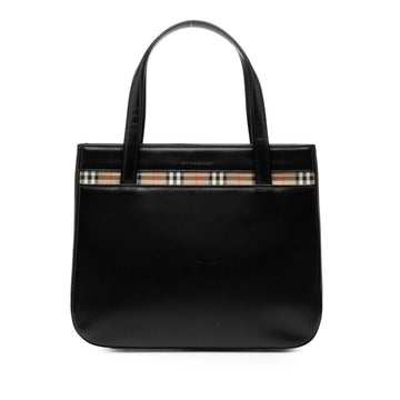 Burberry Banner Nm Tote Leather With