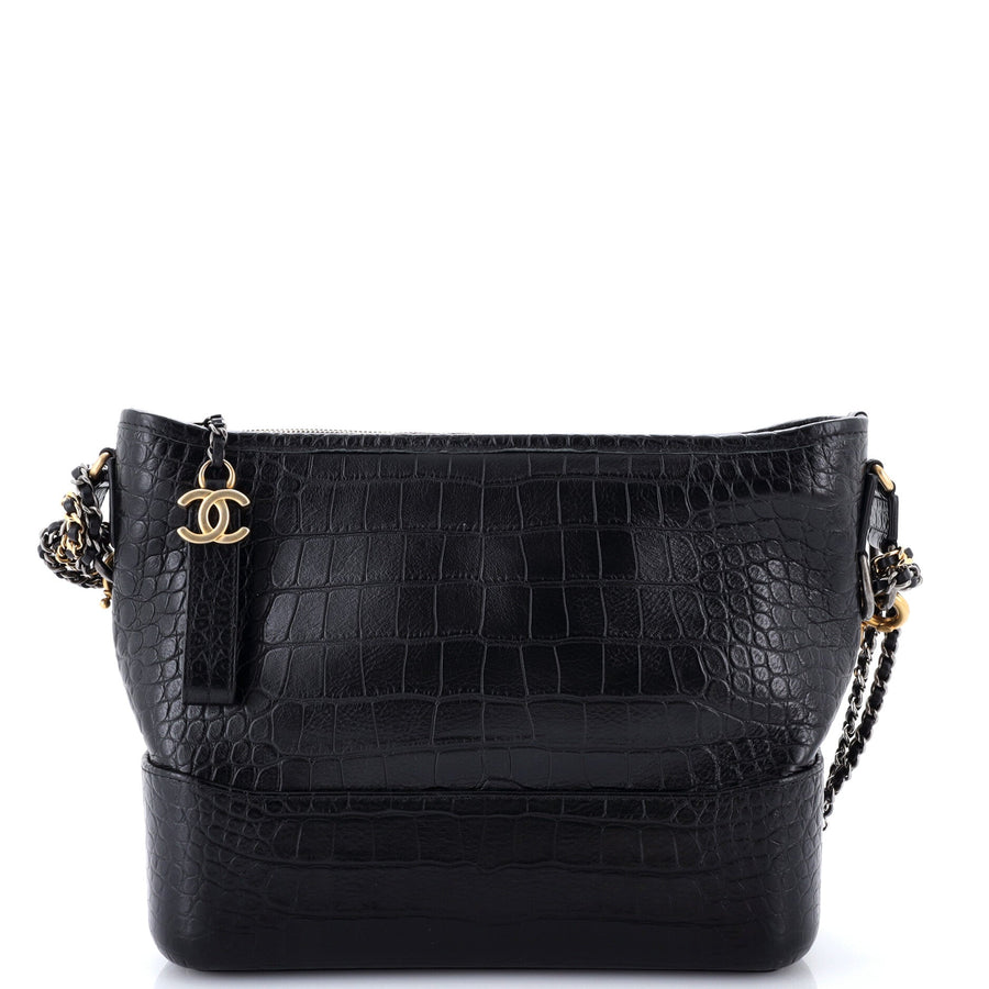 Chanel Gabrielle Hobo With Logo Handle