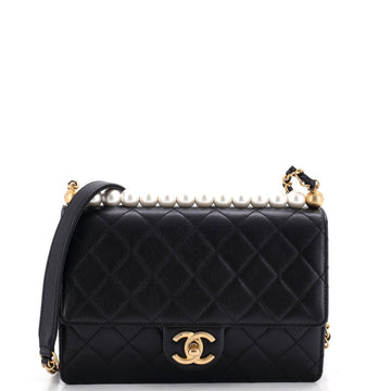 Chanel Chic Pearls Flap Bag Quilted