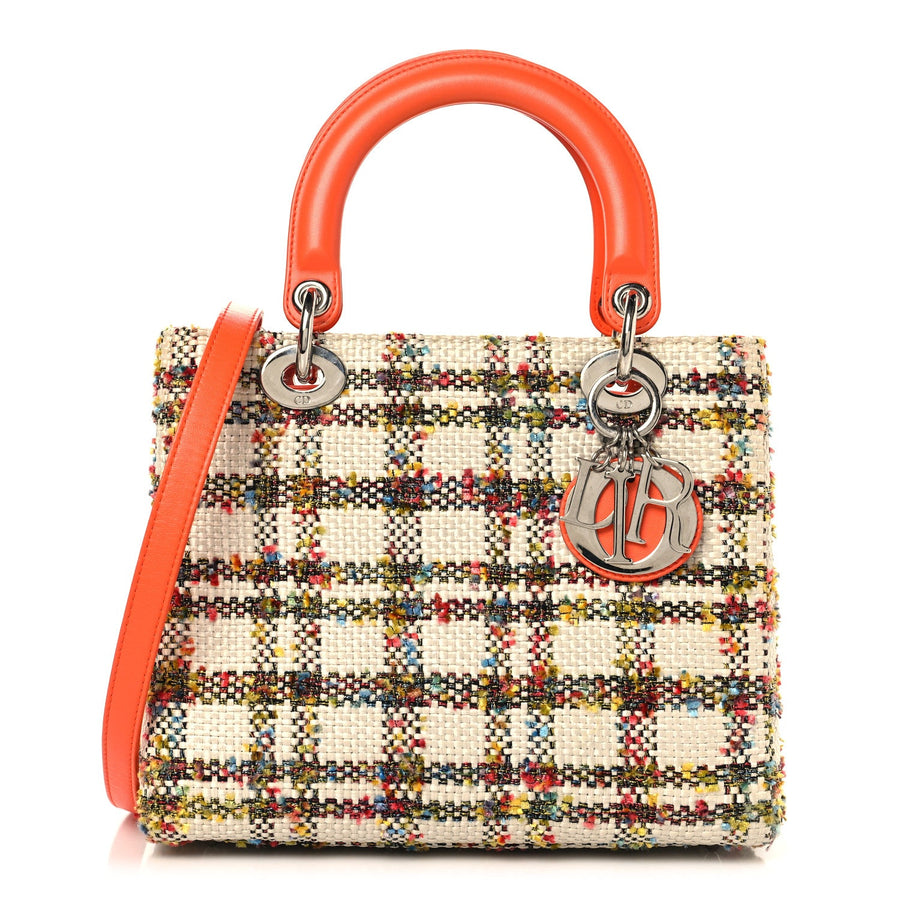 Christian Dior Tweed Medium Lady