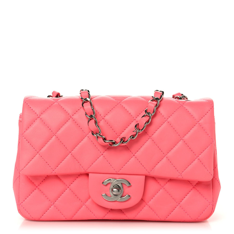 Chanel Lambskin Quilted Mini Rectangular