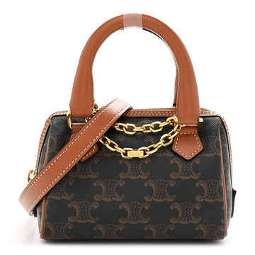 Celine Triomphe Canvas Calfskin Mini