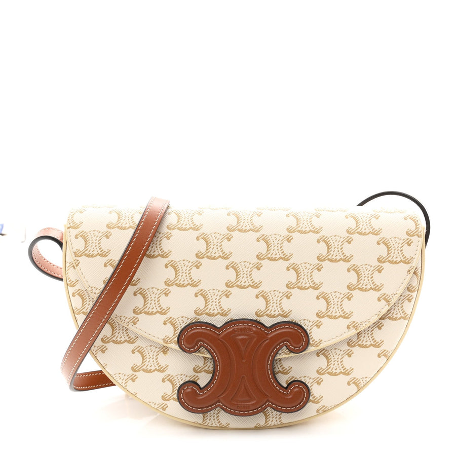 Celine Calfskin Triomphe Canvas Besace
