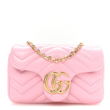 Gucci Lambskin Matelasse Mini Gg Marmont