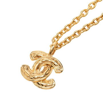 Chanel Cc Logo Chain Pendant Necklace