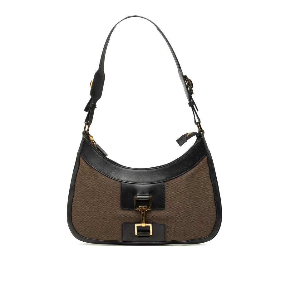 Gucci Canvas Jackie Hobo Pre-Loved Bag