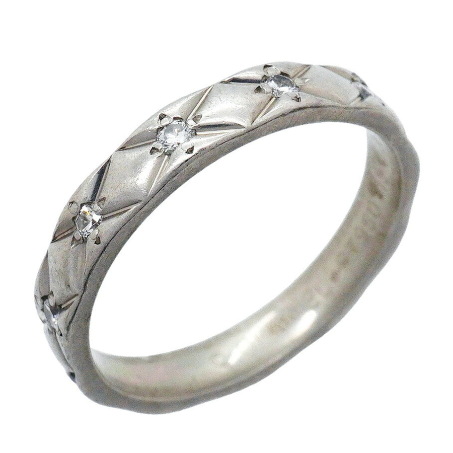 Chanel Band Ring Platinum With Diamond