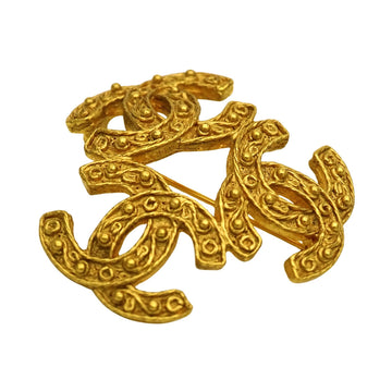 Chanel Brooch Metal Triple Coco