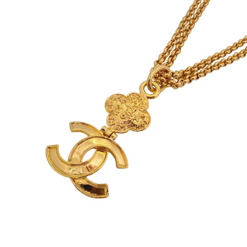 Chanel Cc Logo Pendant Necklace Metal