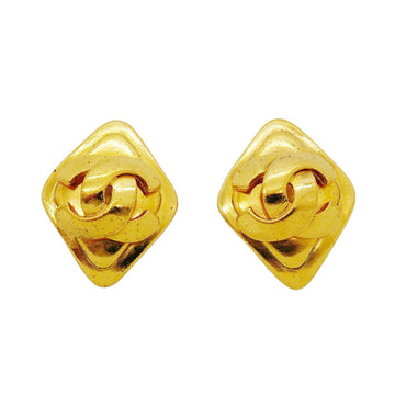 Chanel Cc Logo Clip-On Earrings Metal