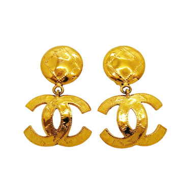 Chanel Cc Logo Clip-On Earrings Metal