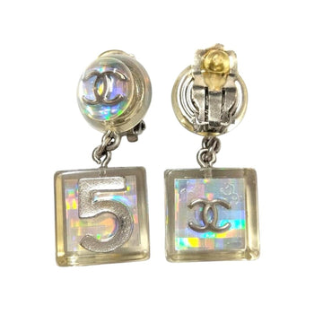 Chanel Cc Logo Clip-On Earrings Sterling