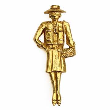 Chanel Mademoiselle Brooch Gold