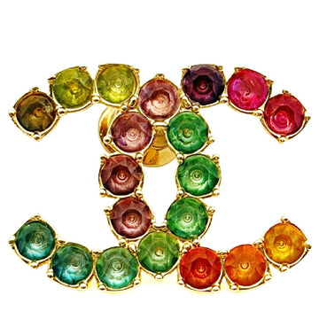 Chanel Cc Logo Brooch Metal