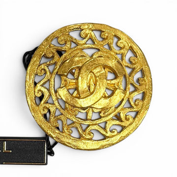 Chanel Cc Logo Brooch Metal