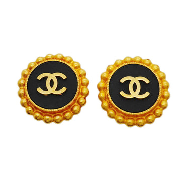 Chanel Cc Logo Clip-On Earrings Metal
