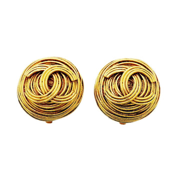 Chanel Cc Logo Circle Clip-On Earrings