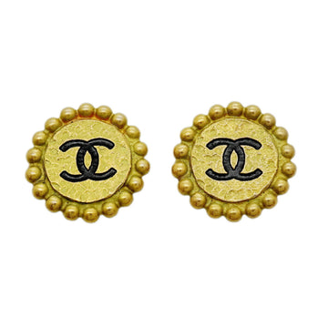 Chanel Cc Logo Clip-On Earrings Metal