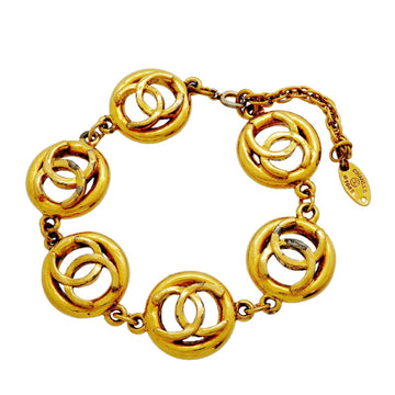 Chanel Cc Logo Circle Bracelet Metal