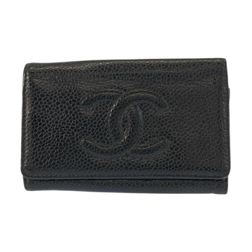 Chanel Leather Coco Mark Key Case