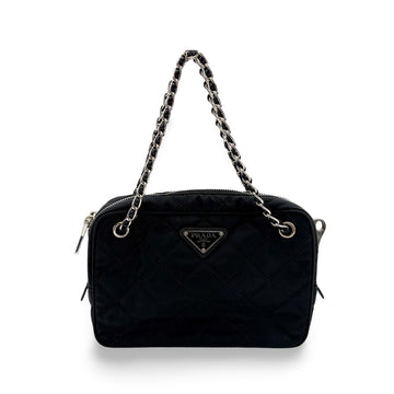 Prada Tessuto Impunturato Quilted Chain