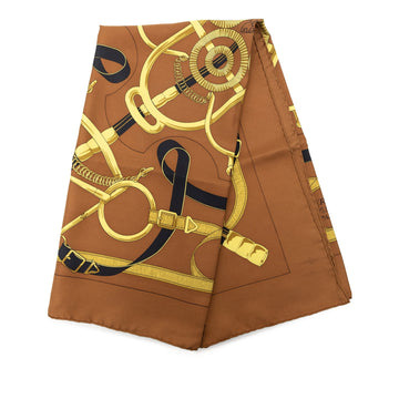 Hermès Eperon D Or Silk Scarf 90 Pre-