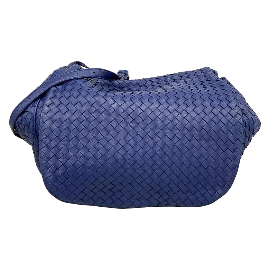 Bottega Veneta Intrecciato Navy Leather