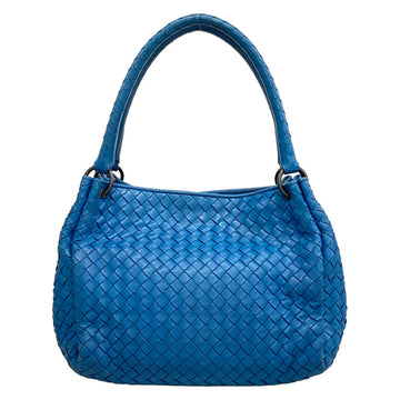 Bottega Veneta Intrecciato Blue Leather