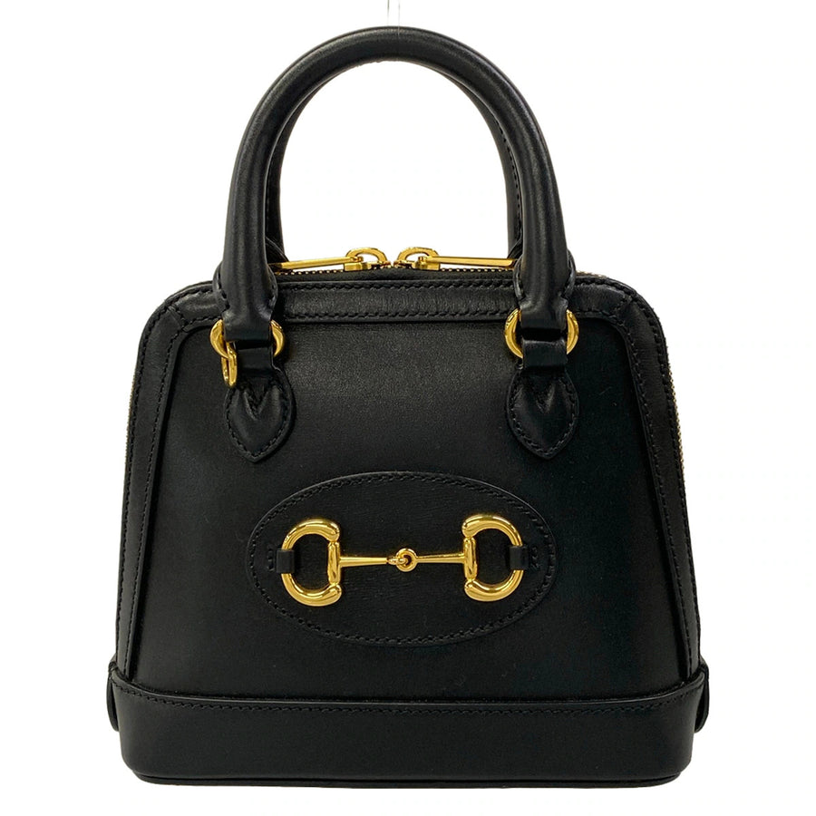 Gucci Horsebit Mini Top Handle Bag Black