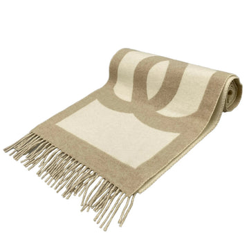 Chanel Beige Cream Cashmere Scarf