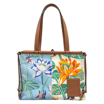 Loewe Cushion Tote Light Blue Brown