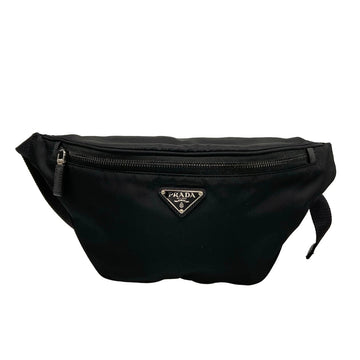 Prada Black Nylon Leather Bum Bag